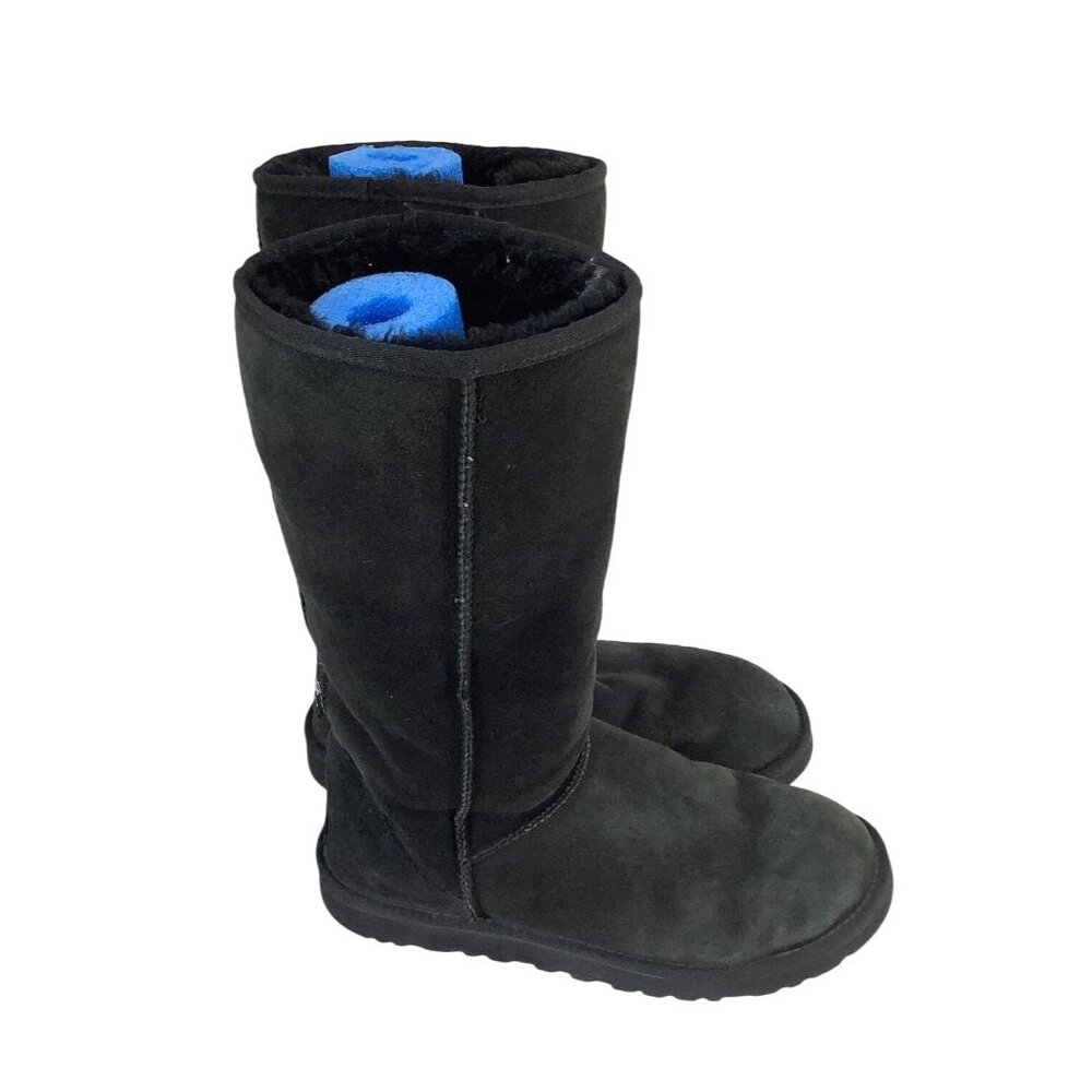 UGG Australia Womens Black Suede Mid-Calf Boots Size 8 - Picture 2 of 10